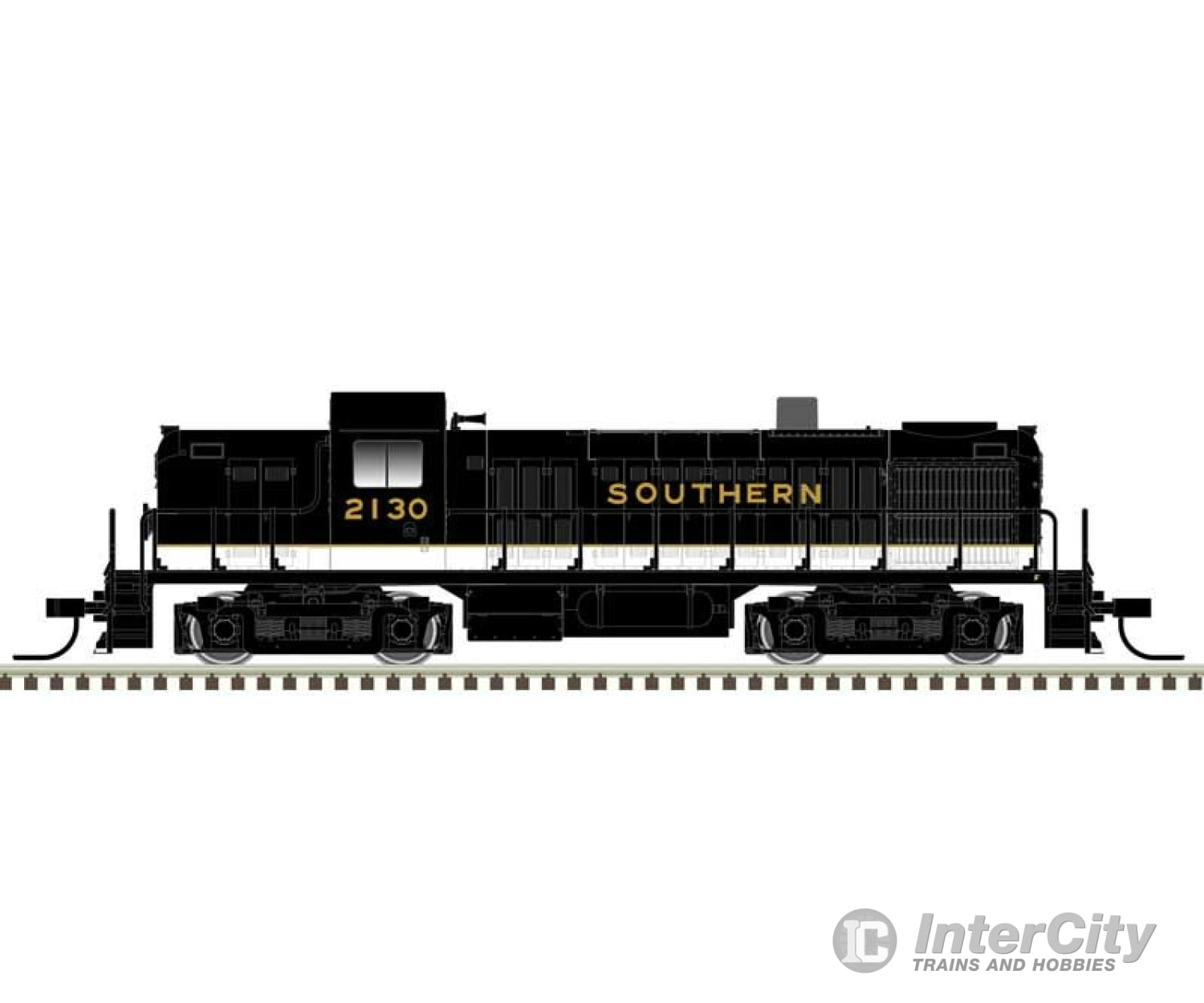 Atlas 40005046 Alco Rs2 - Dcc Master(R) -- Southern Railway 2102 (Black Aluminum Gold) Locomotives