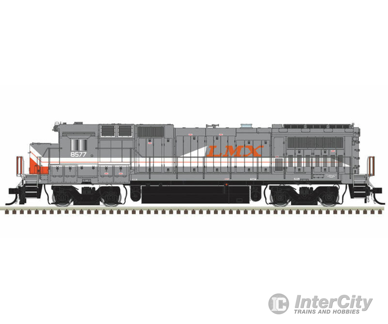 Atlas 40005166 Ge Dash 8-40B - Loksound And Dcc Master(R) Gold -- Lmx 8542 (Gray Red) Locomotives &