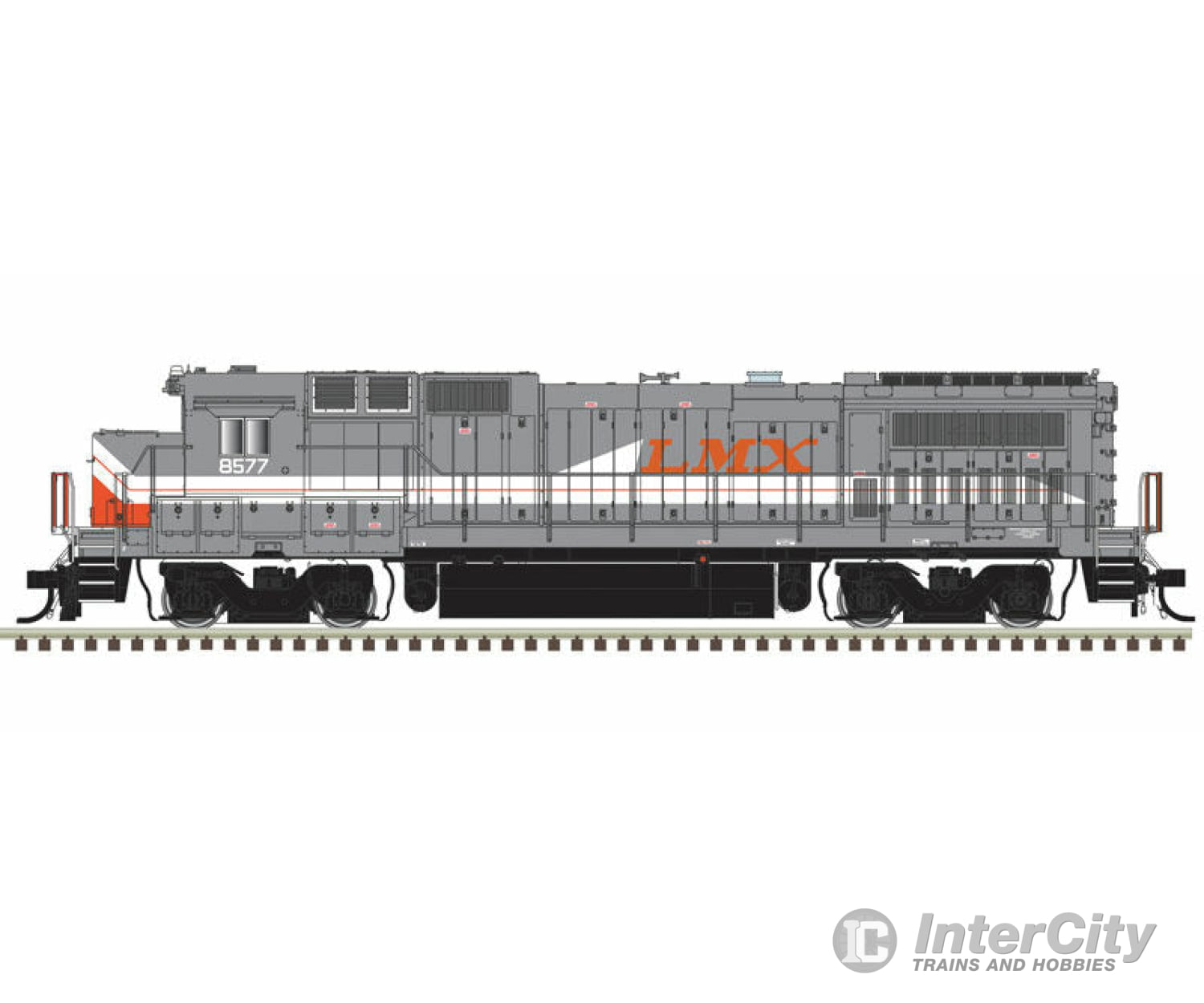 Atlas 40005167 Ge Dash 8-40B - Loksound And Dcc Master(R) Gold -- Lmx 8554 (Gray Red) Locomotives &