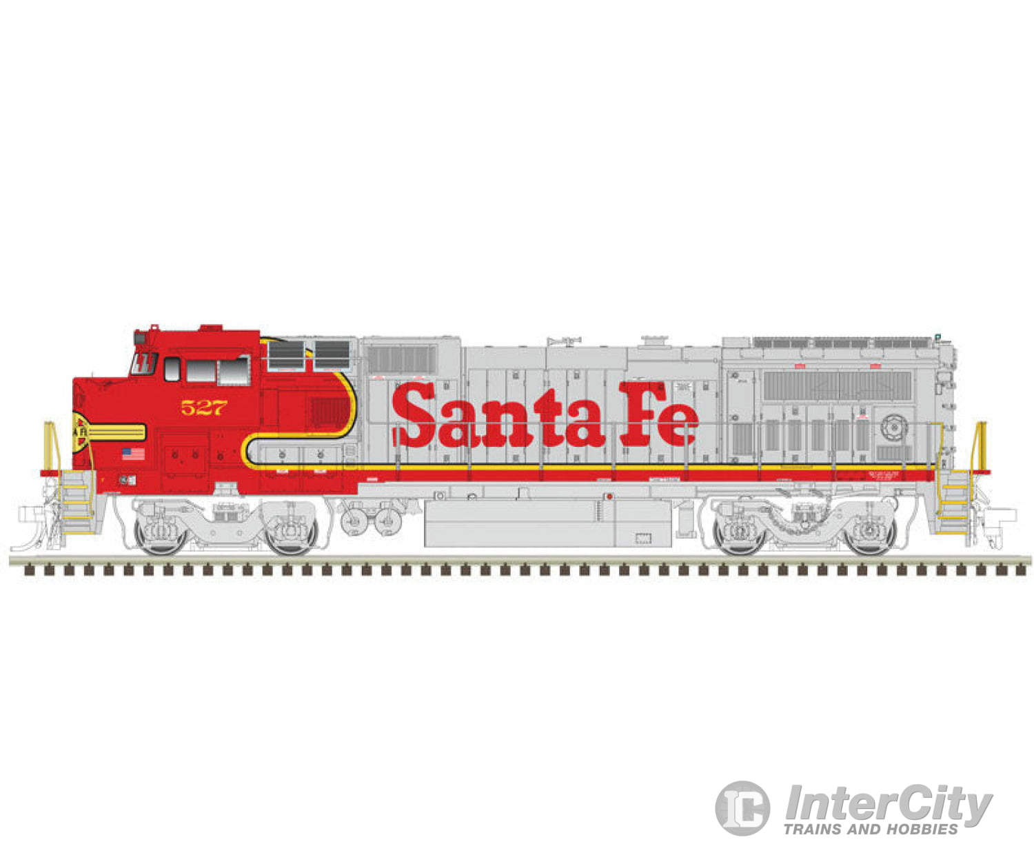 Atlas 40005177 Ge Dash 8-40Bw With Deck Ditch Lights - Loksound And Dcc Master(R) Gold -- Santa Fe