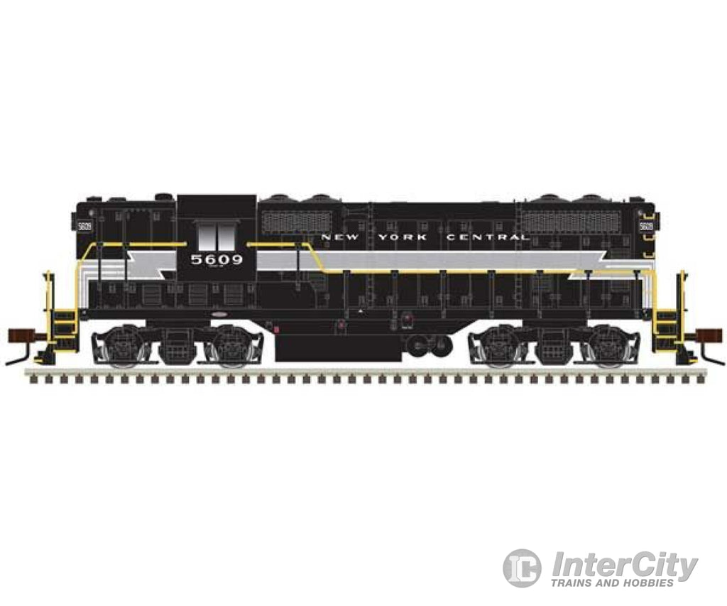 Atlas 40005340 Emd Gp7 Phase I - Standard Dc -- New York Central #5608 (Lightning Stripe Black Gray)