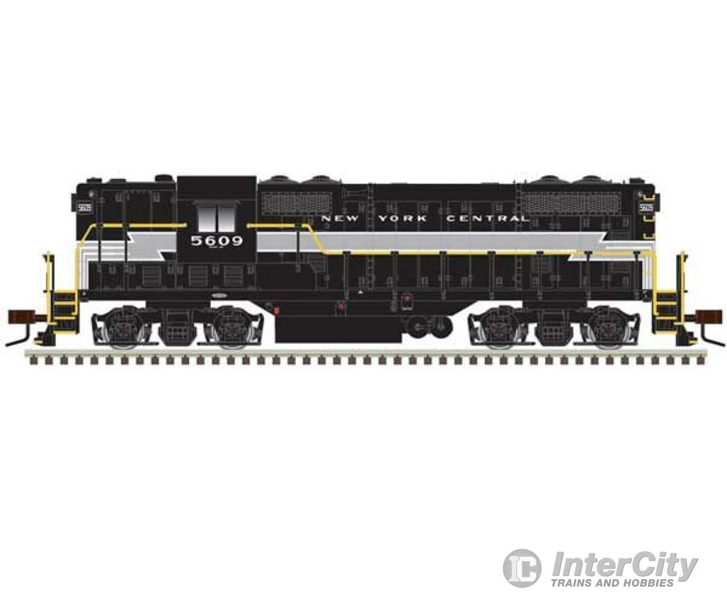 Atlas 40005341 Emd Gp7 Phase I - Standard Dc -- New York Central #5609 (Lightning Stripe Black Gray)