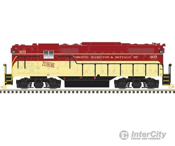 Atlas 40005352 Emd Gp9 W/Torpedo Tubes - Standard Dc -- Toronto Hamilton And Buffalo #402 (Maroon