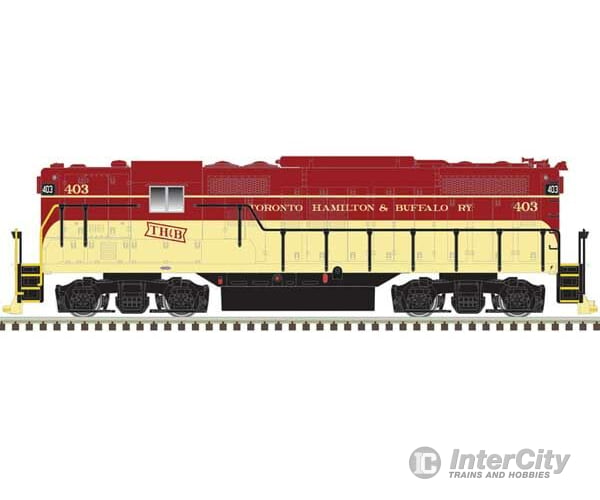 Atlas 40005353 Emd Gp9 W/Torpedo Tubes - Standard Dc -- Toronto Hamilton And Buffalo #403 (Maroon