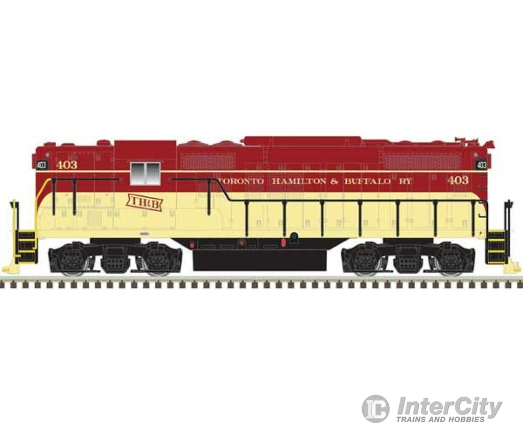 Atlas 40005353 Emd Gp9 W/Torpedo Tubes - Standard Dc -- Toronto Hamilton And Buffalo #403 (Maroon