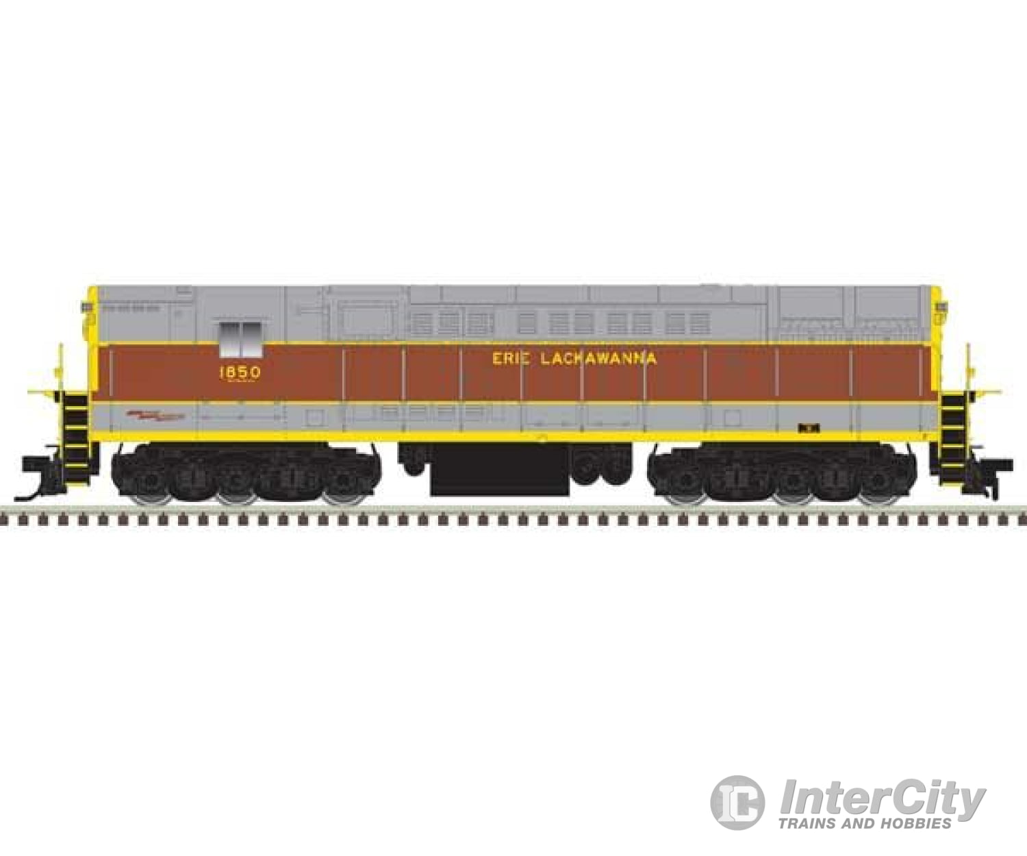 Atlas 40005382 Fm H-24-66 Phase 1A Trainmaster - Standard Dc -- Erie Lackawanna #1850 (Gray Maroon