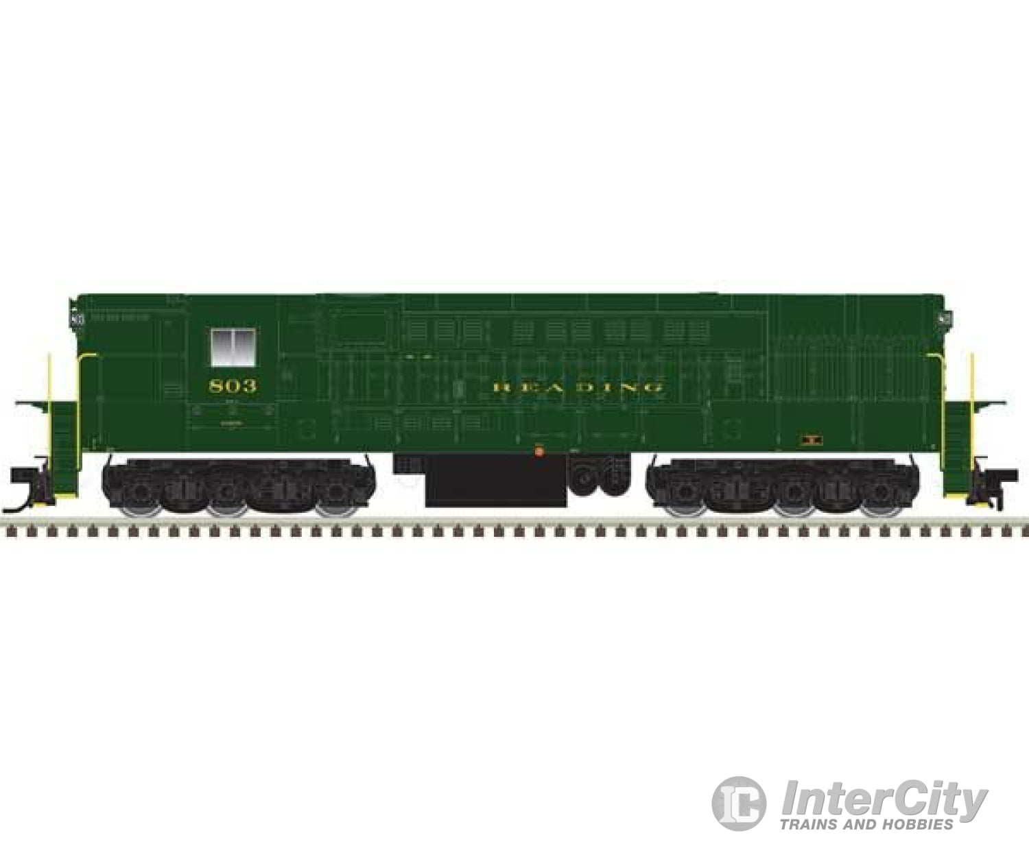 Atlas 40005391 Fm H-24-66 Phase 1B Trainmaster - Standard Dc -- Reading #806 (Green Gold)