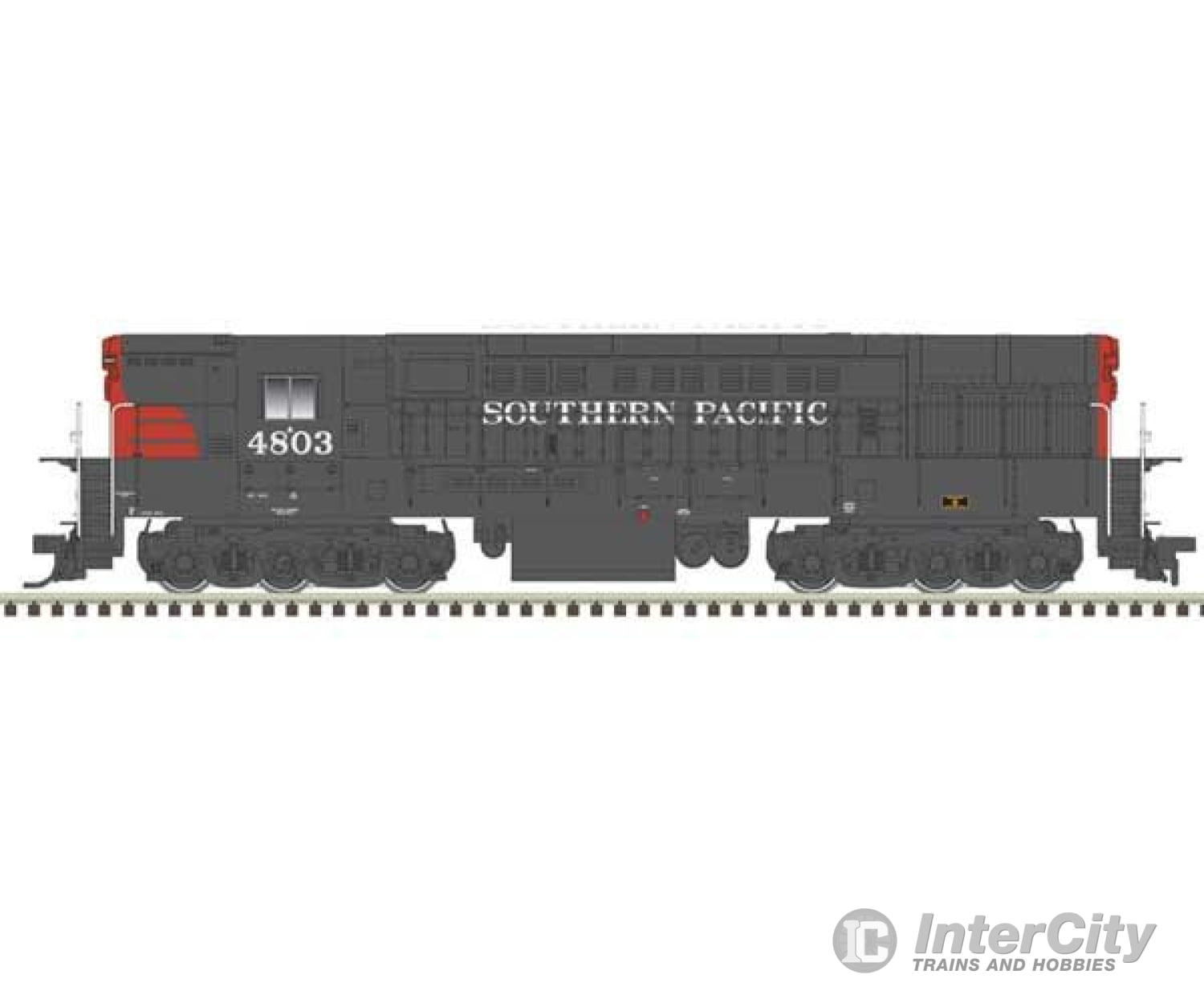 Atlas 40005392 Fm H-24-66 Phase 1B Trainmaster - Standard Dc -- Southern Pacific #4803 (Gray Red)