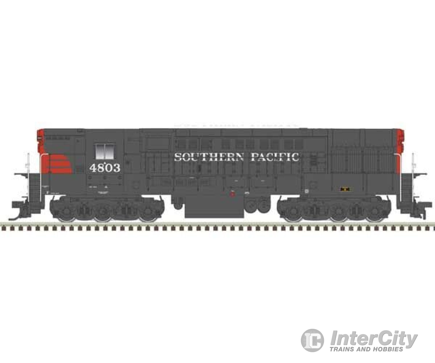 Atlas 40005393 Fm H-24-66 Phase 1B Trainmaster - Standard Dc -- Southern Pacific #4804 (Gray Red)