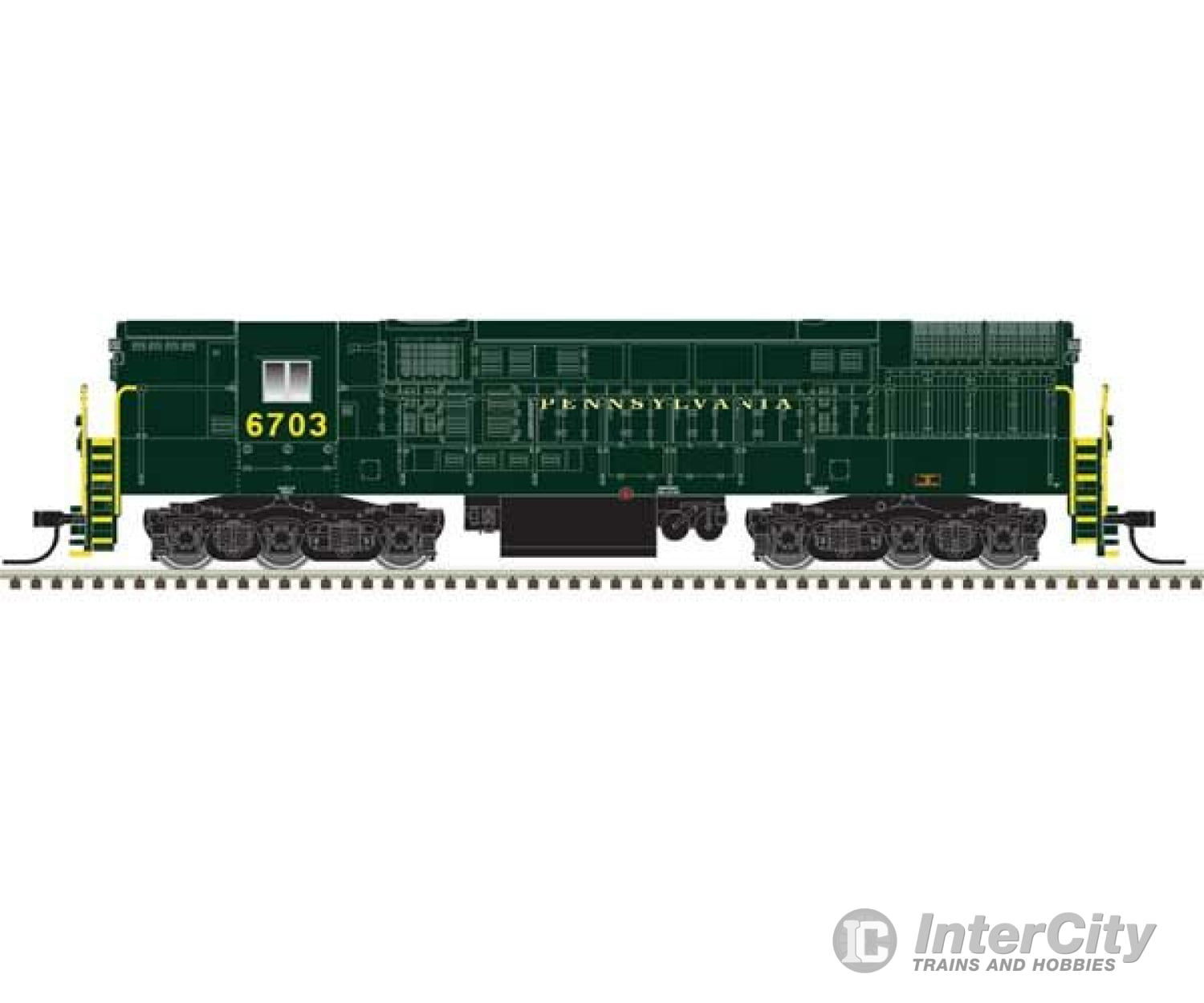 Atlas 40005419 Fm H-24-66 Phase 2 Trainmaster - Loksound & Dcc -- Pennsylvania Railroad #6703