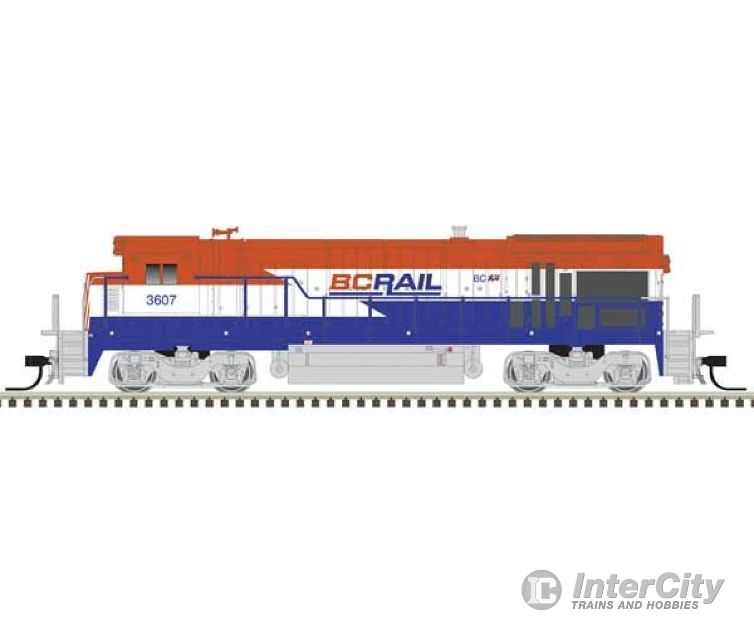 Atlas 40005446 Ge B36-7 Low Nose - Standard Dc Master(R) Silver -- Bc Rail #3607 (Ditch Lights Red