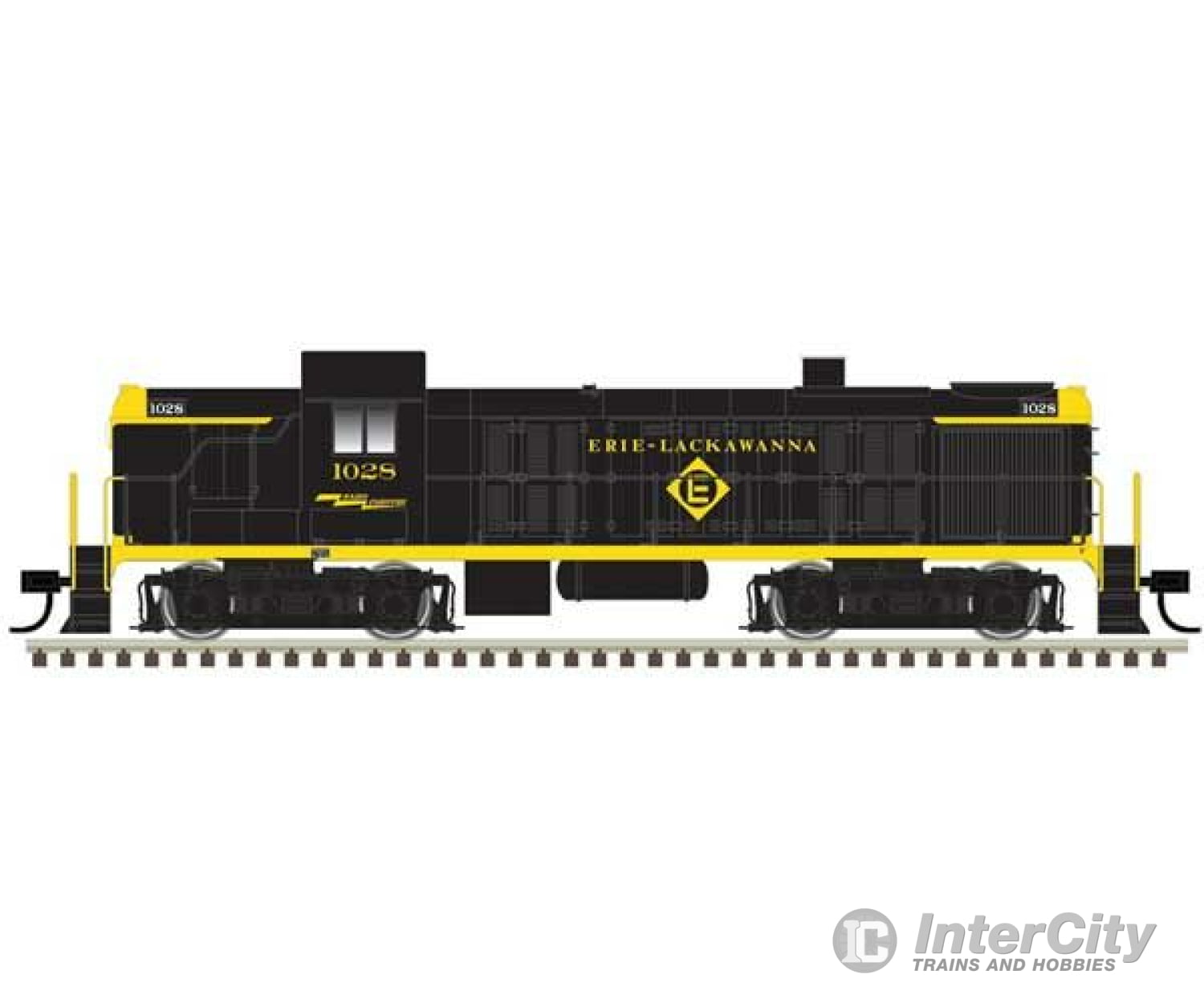 Atlas 40005481 Alco Rs3 - Standard Dc Classic Silver -- Erie Lackawanna #1013 (Black Yellow)