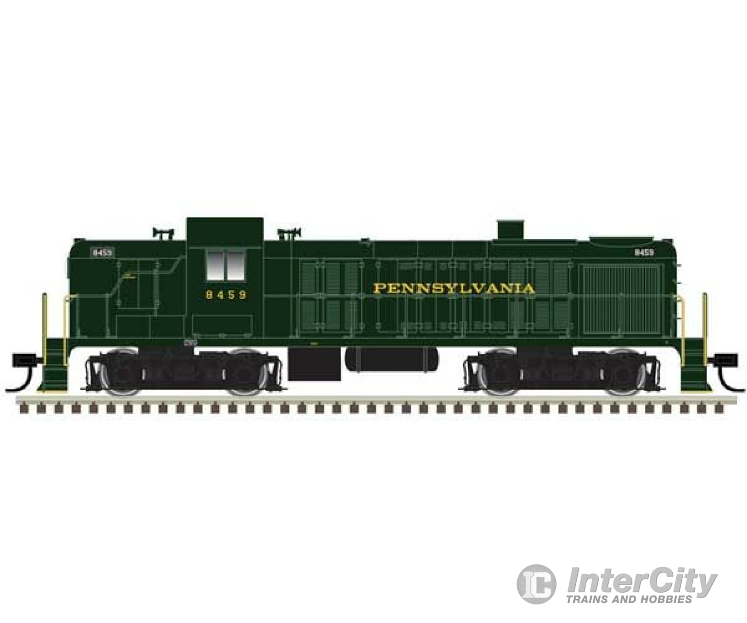 Atlas 40005484 Alco Rs3 - Standard Dc Classic Silver -- Pennsylvania Railroad #8462 (Dark Green