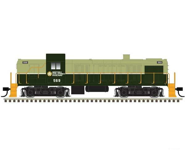 Atlas 40005498 Alco Rs3 - Esu Loksound & Dcc Classic Silver -- British Columbia Railway #569 (Green