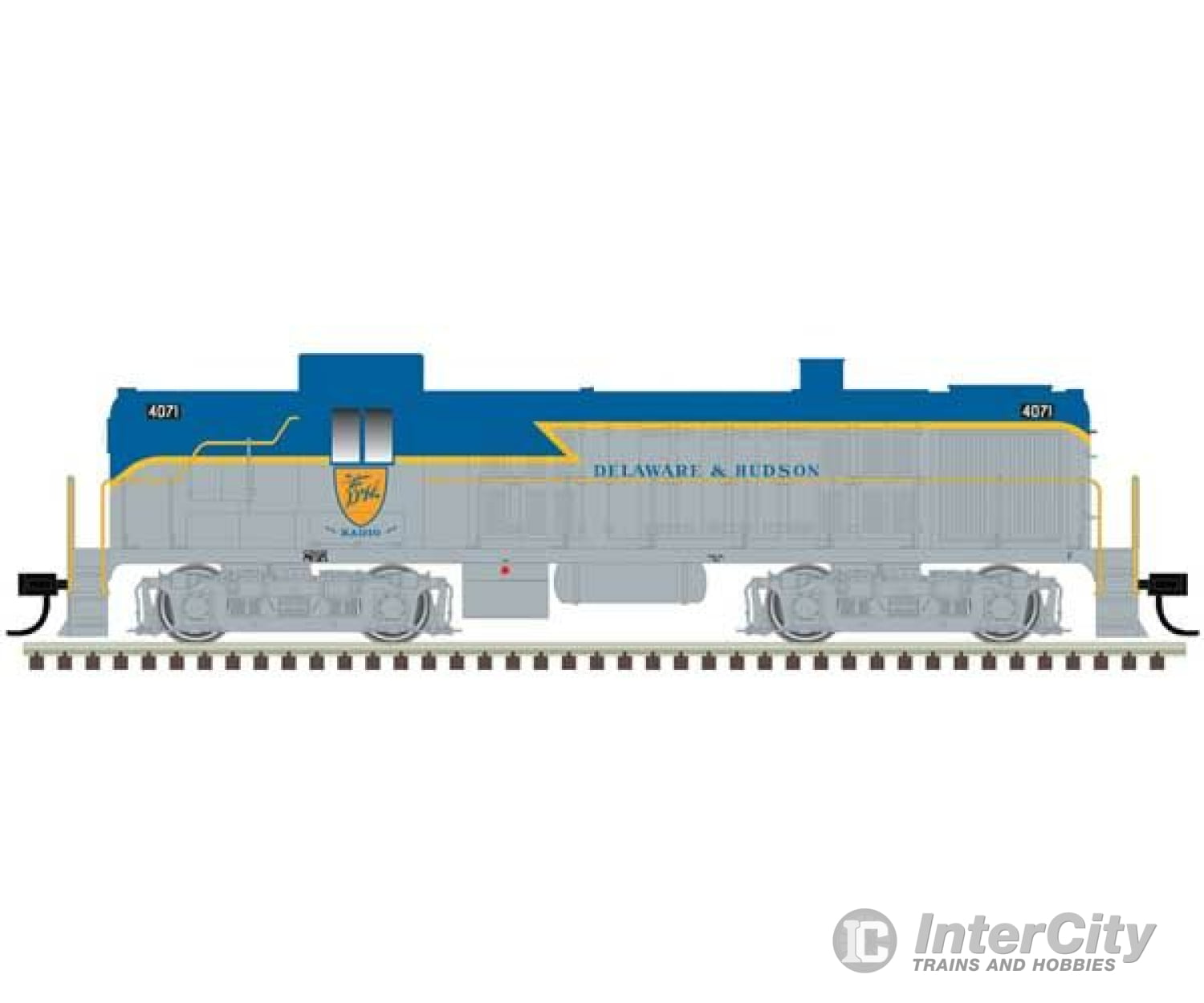 Atlas 40005501 Alco Rs3 - Esu Loksound & Dcc Classic Silver -- Delaware Hudson #4071 (Gray Blue