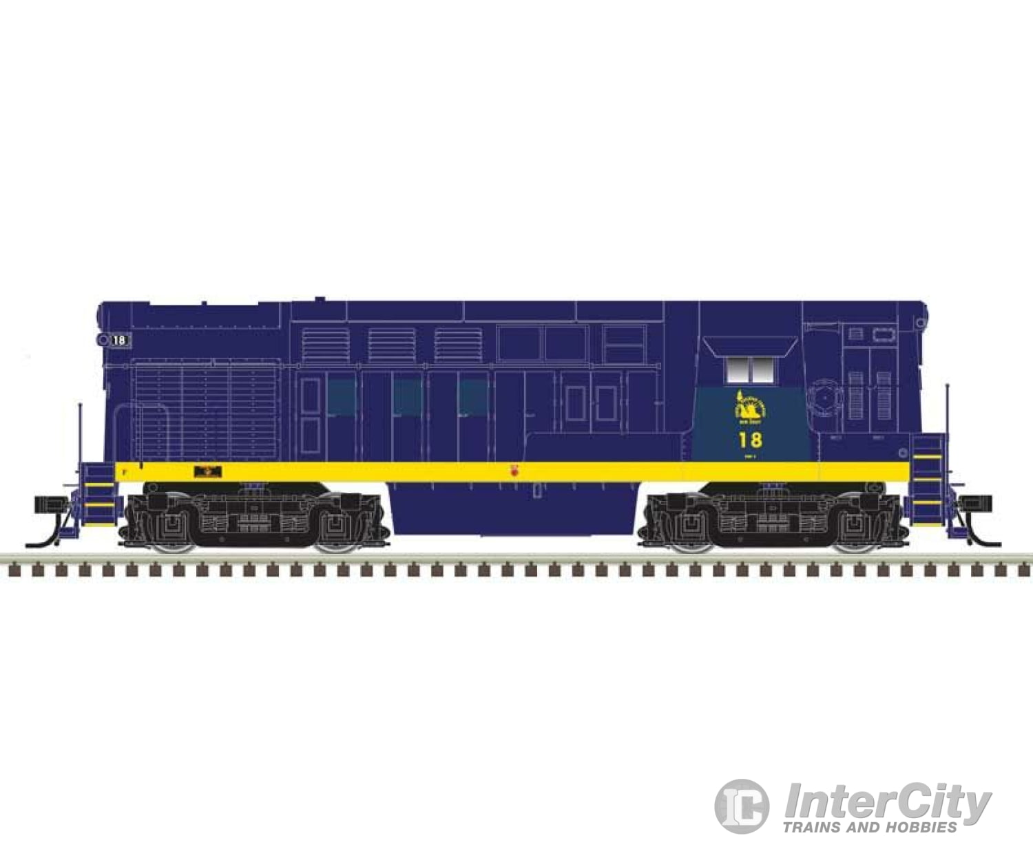 Atlas 40005521 Fairbanks-Morse H16-44 - Standard Dc Master(R) Silver -- Central Railroad Of New