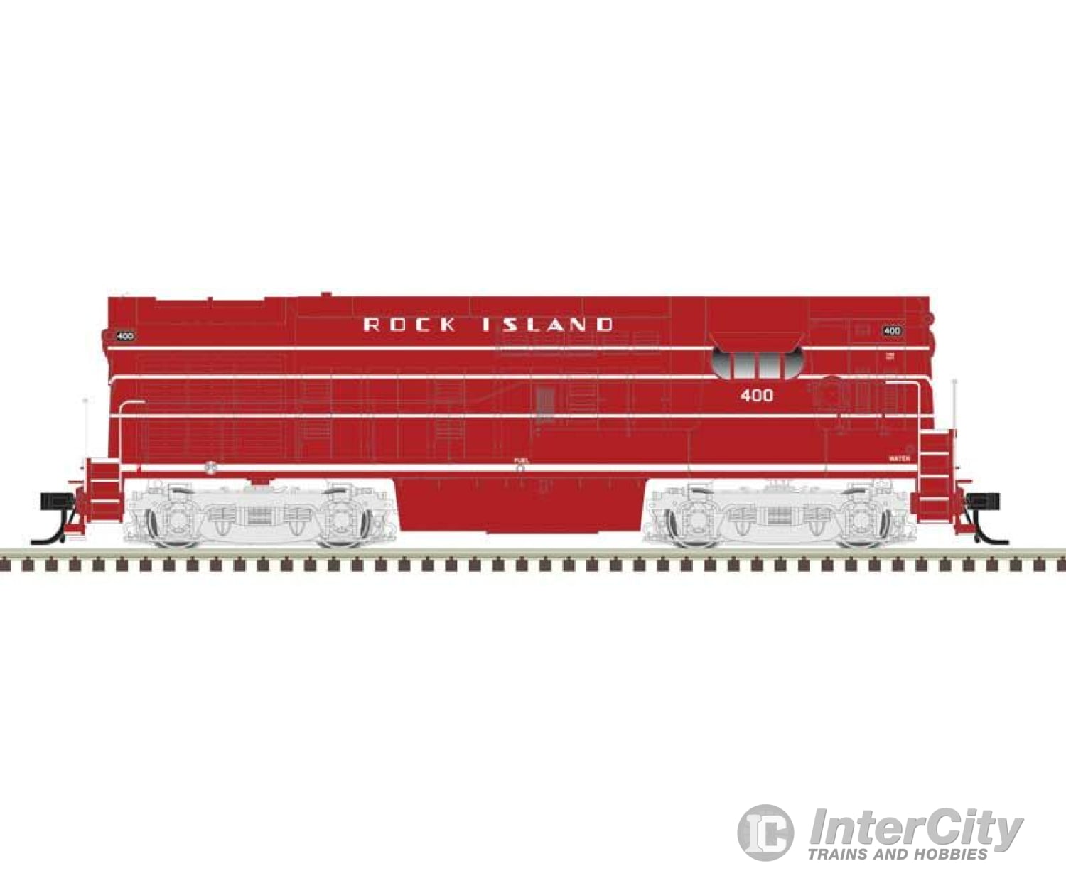 Atlas 40005526 Fairbanks-Morse H15-44 - Standard Dc Master(R) Silver -- Rock Island #400 (Red