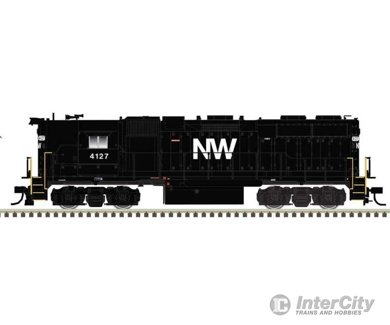 Atlas 40005614 Emd Gp38 High Nose W/Dynamic Brakes - Standard Dc Master(R) Silver -- Norfolk &