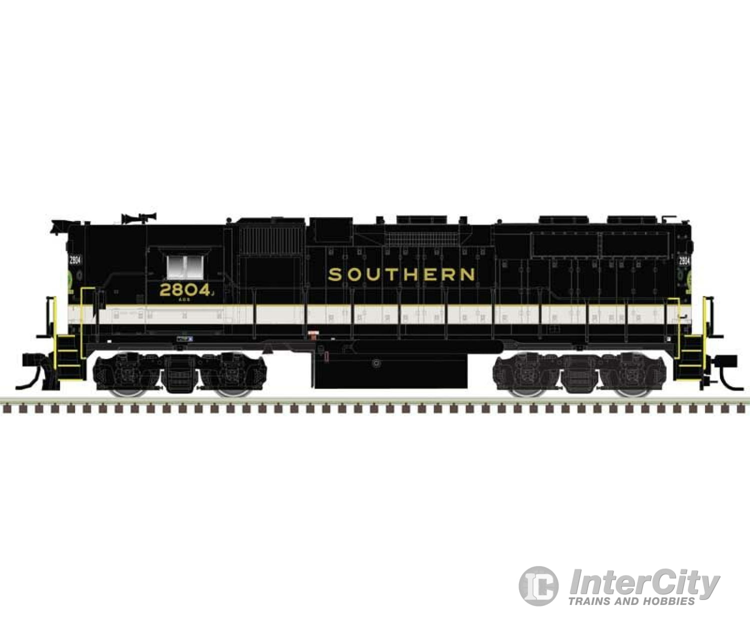 Atlas 40005617 Emd Gp38 High Nose W/Dynamic Brakes - Standard Dc Master(R) Silver -- Southern