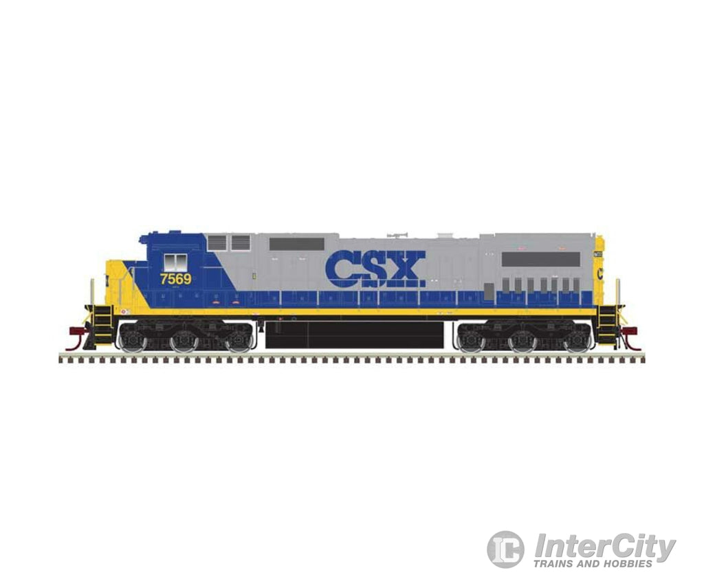 Atlas 40005652 Ge Dash 8-40C - Front Ditch Lights Standard Dc Master(R) -- Csx #7569 (Yn2 Gray Blue