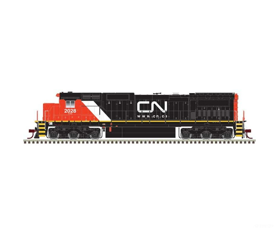 Atlas 40005675 Ge Dash 8-40C - Front & Rear Ditch Lights Loksound Dcc Master(R) -- Canadian National