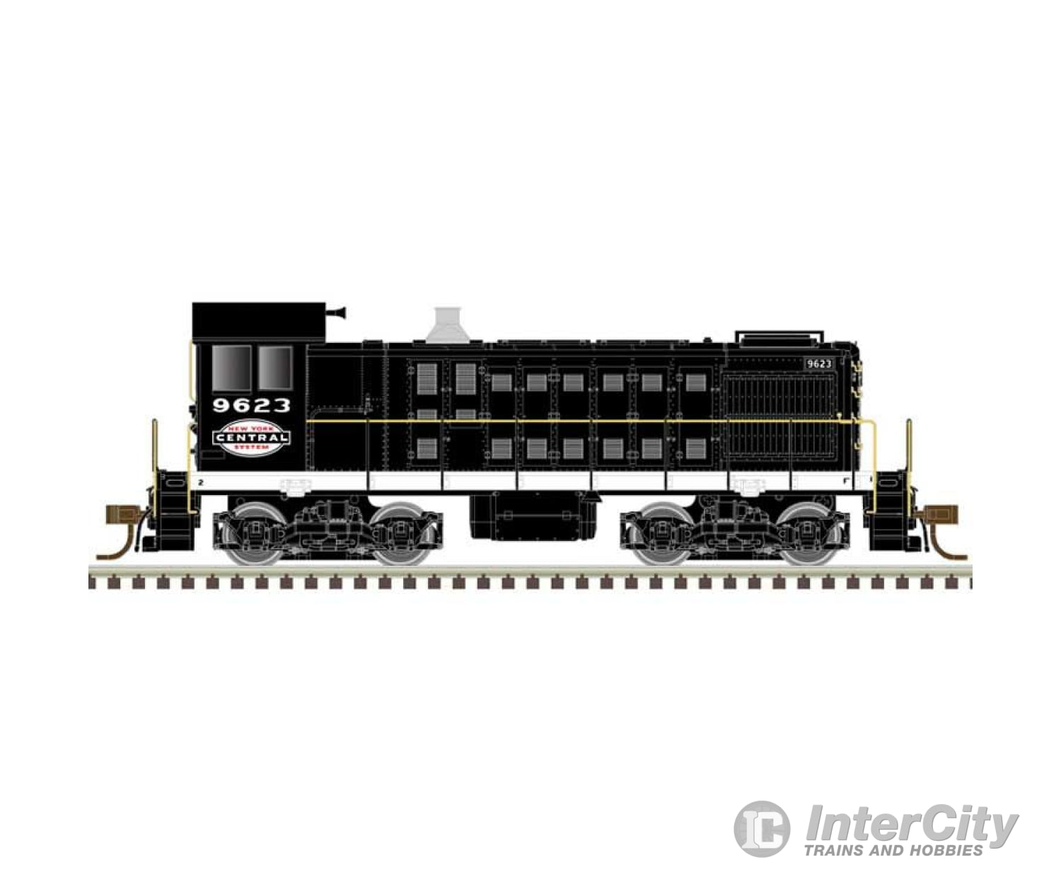 Atlas 40005703 Alco S2 - Standard Dc Master(R) -- New York Central #9637 (Black White Red)