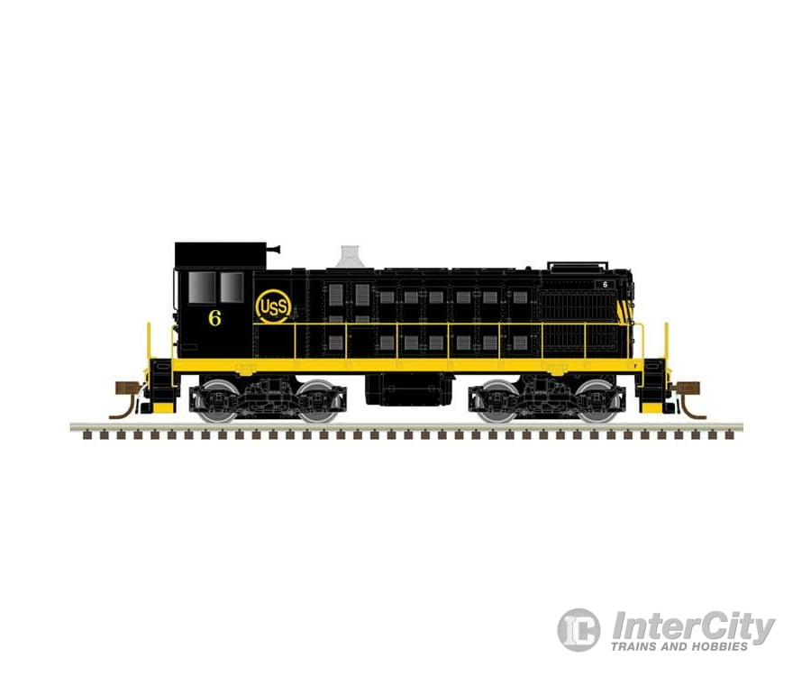 Atlas 40005731 Alco S2 W/Loksound & Dcc - Master(R) -- Us Steel #6 (Black Yellow) Locomotives