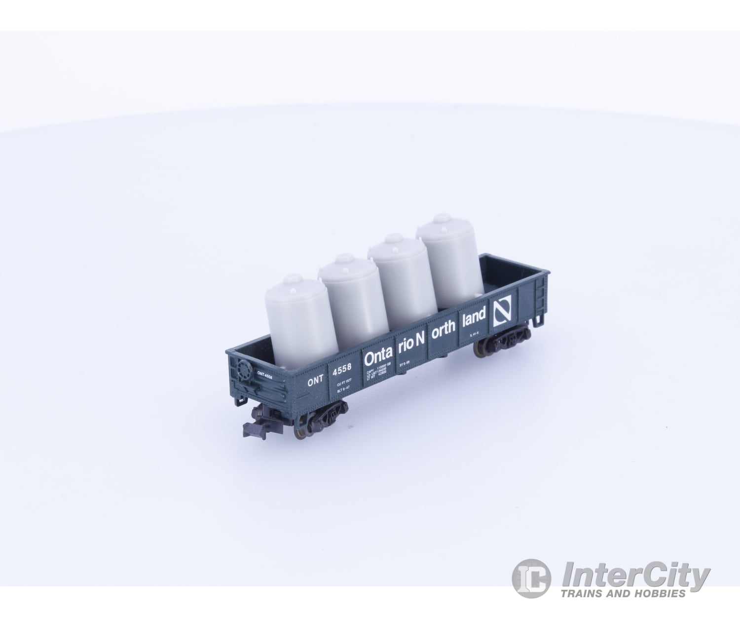 Atlas 4558 N 1577 Cu FT Gondola with Load Ontario Northland (ONT) 4558 Freight Cars