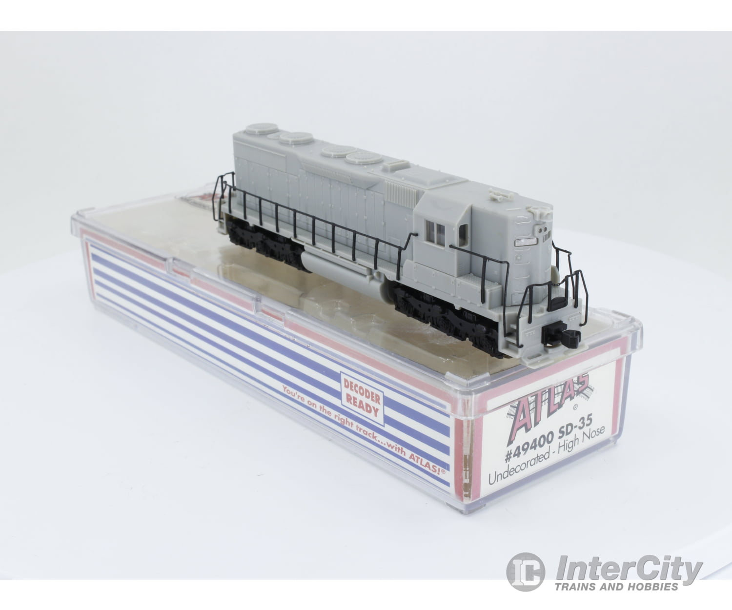 Atlas 49400 N Sd-35 Locomotive Undecorated - High Nose Analog Dc (3) Locomotives