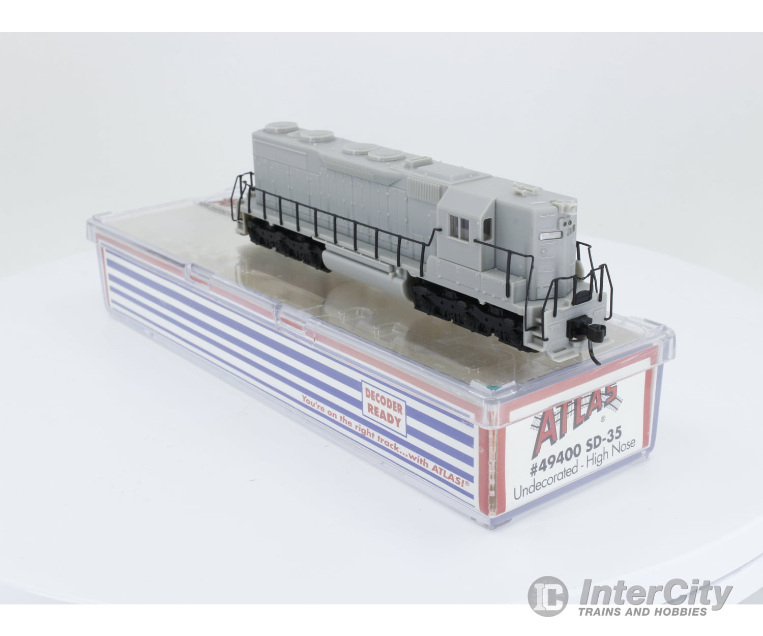 Atlas 49400 N Sd-35 Locomotive Undecorated - High Nose Analog Dc (4) Locomotives