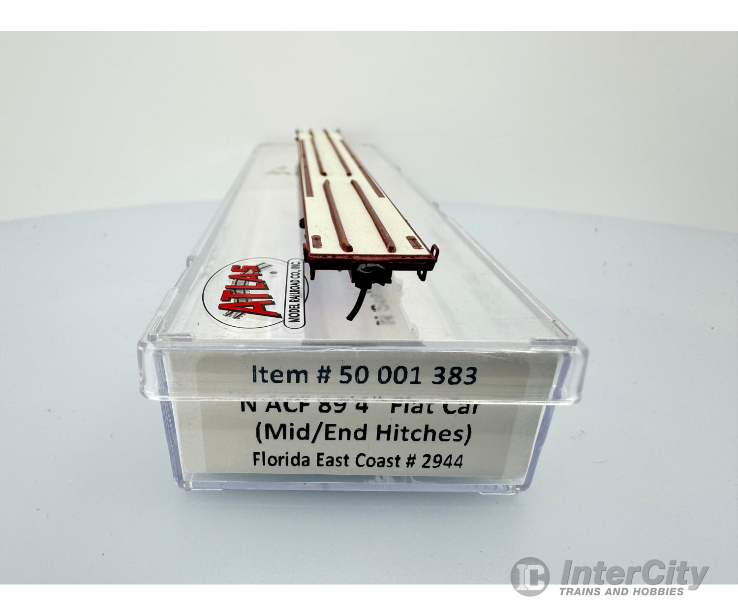 Atlas 50001383 N 89’4’’ Flat Car Mid/End Hitches Florida East Coast (Fec) 2944 Freight Cars