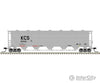 Atlas 50005680 Trinity Pd5000 Covered Hopper - Ready To Run -- Kansas City Southern #6000 (Gray