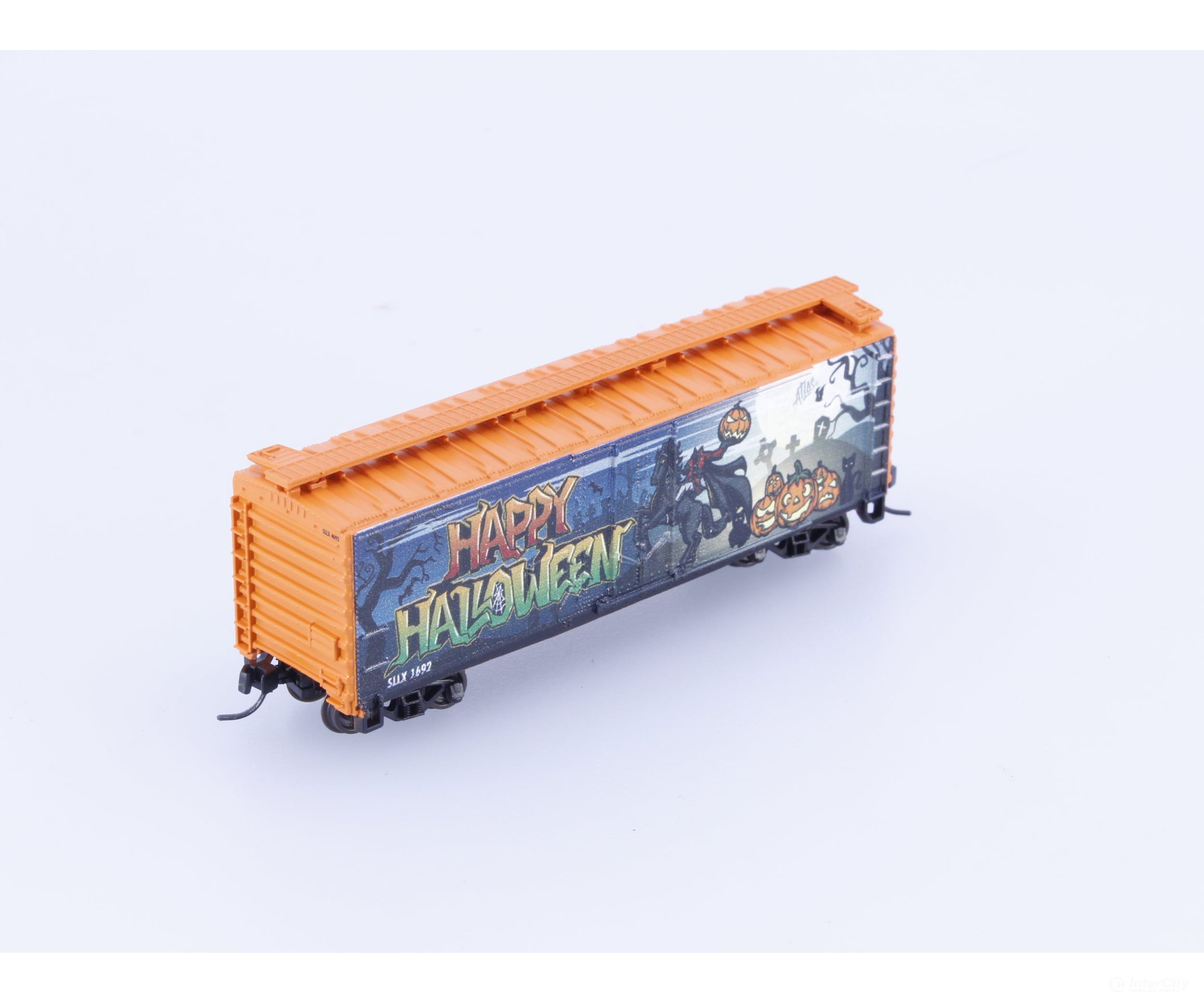 Atlas 50006041 N 40’ Plug Door Boxcar Halloween Special (SLLX) #2 1692 Freight Cars