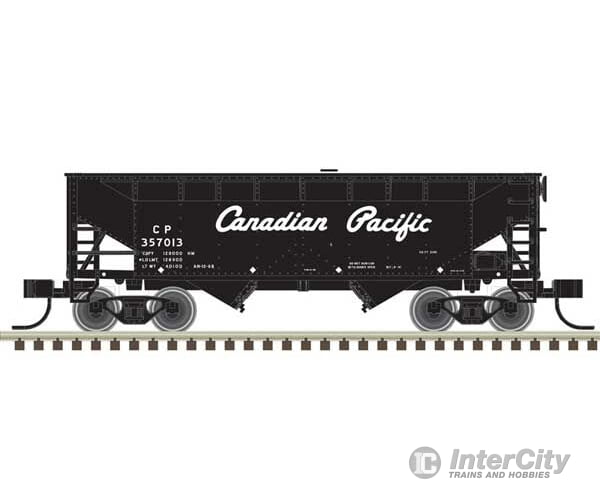 Atlas 50006123 2-Bay Offset-Side Hopper With Flat Ends & Load - Ready To Run Master(R) -- Canadian