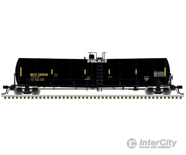 Atlas 50006185 Trinity 25 500-Gallon Tank Car - Ready To Run -- Natx #250924 (Black Yellow Utck