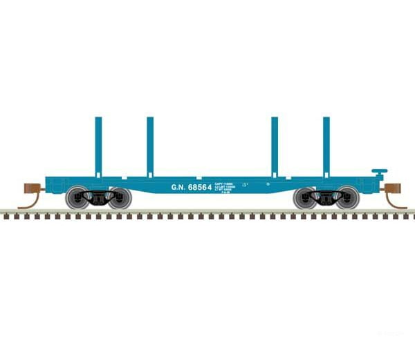 Atlas 50006284 45 Logging Flatcar - Ready To Run Master(R) -- Great Northern #68541 (Big Sky Blue