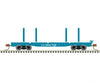Atlas 50006286 45 Logging Flatcar - Ready To Run Master(R) -- Great Northern #68564 (Big Sky Blue