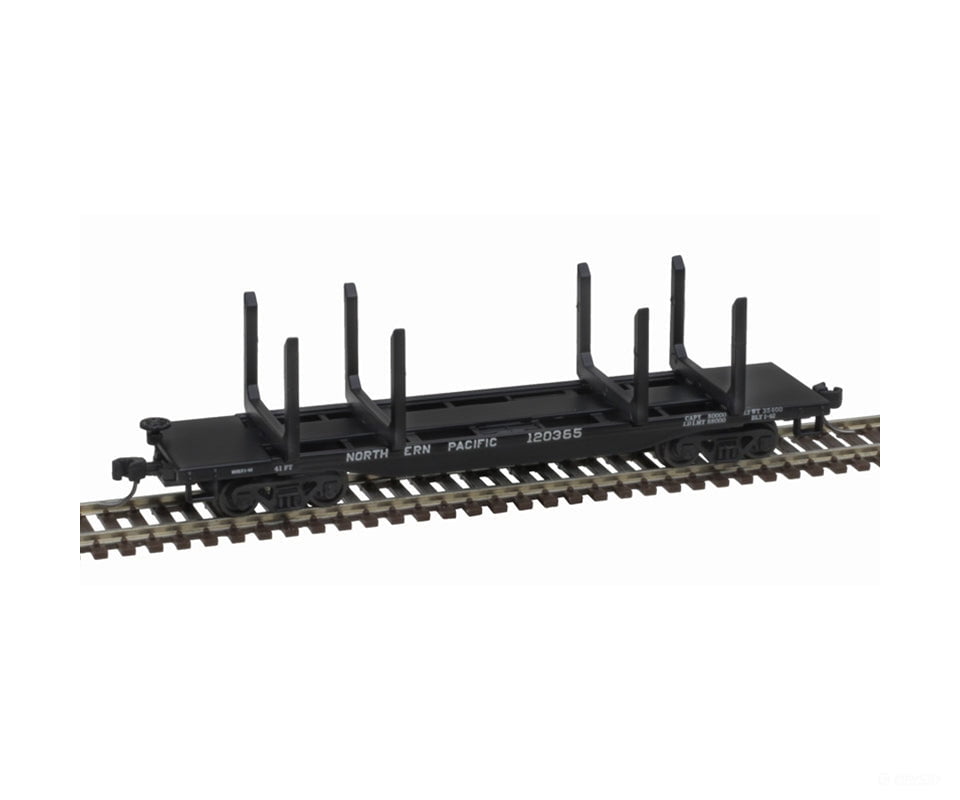 Atlas 50006286 45’ Logging Flatcar - Ready to Run - Master(R) -- Northern Pacific #120549 - Freight Cars