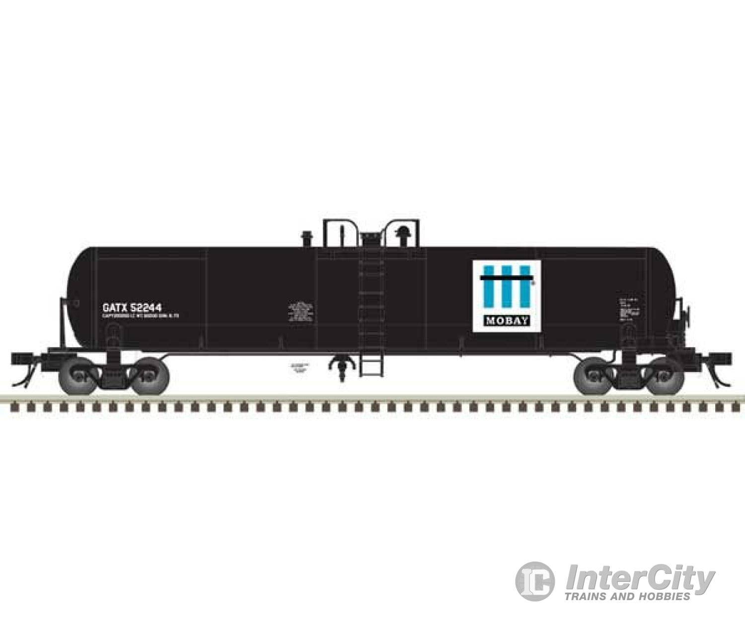 Atlas 50006302 Gatx 20 700-Gallon Tank Car - Ready To Run Master(R) -- Mobay Chemicals #52244 (Black