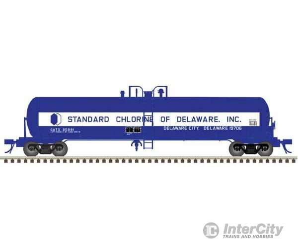 Atlas 50006310 Gatx 20 700-Gallon Tank Car - Ready To Run Master(R) -- Standard Chlorine Of Delaware