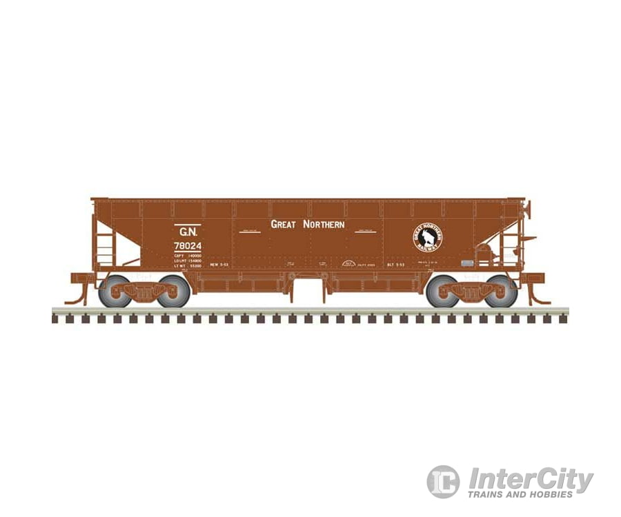 Atlas 50006614 70-Ton Hart Ballast Car - Ready To Run Master(R) -- Great Northern #78024 (Mineral