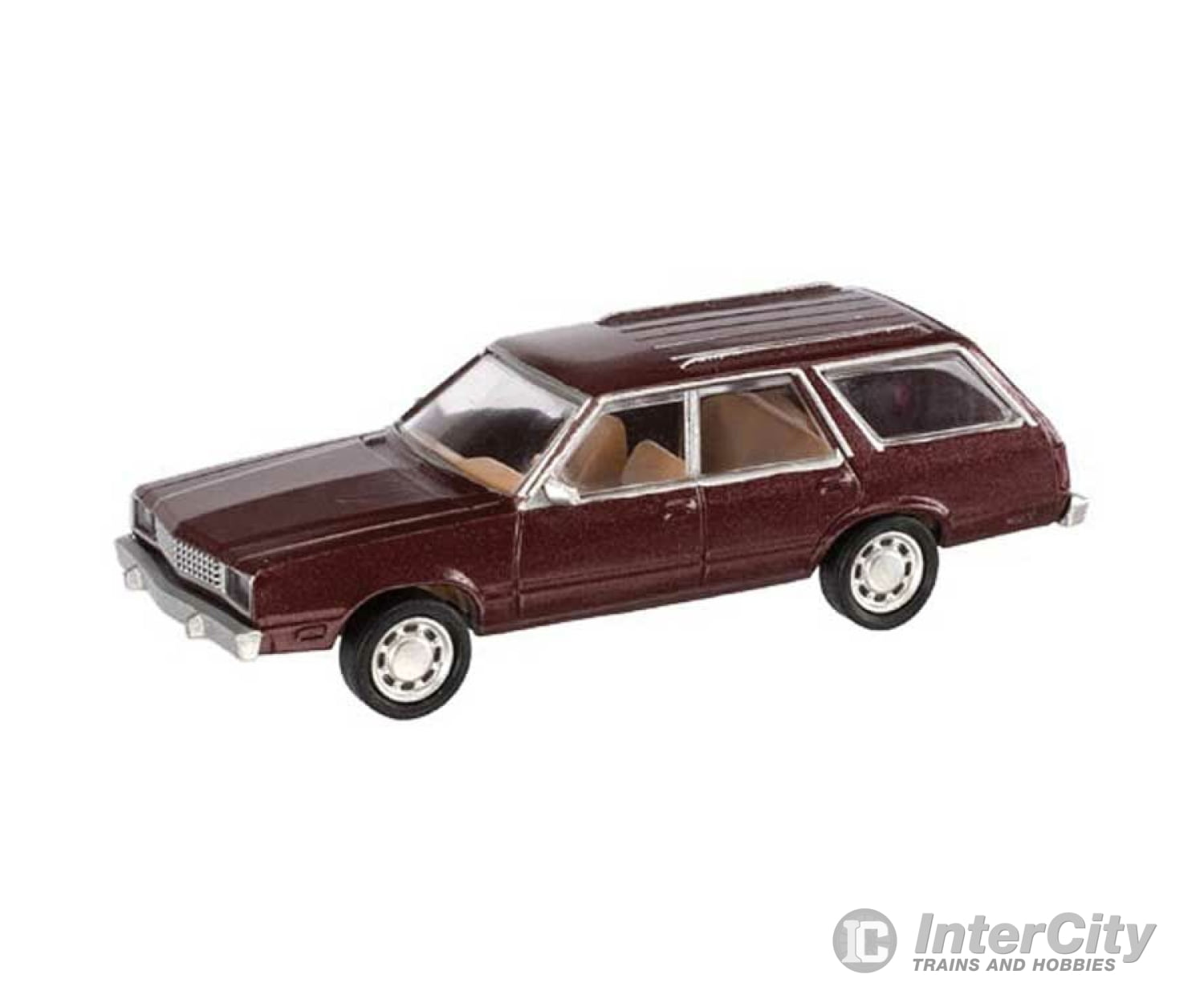 Atlas 60000163 1979 Ford(R) Fairmont Station Wagon 2-Pack - Assembled -- Metallic Dark Cordovan Cars