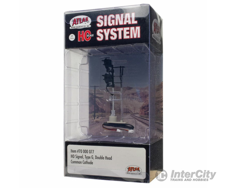 Atlas 70000077 All Scales Signal System -- Double-Head Type G Signals & Catenary