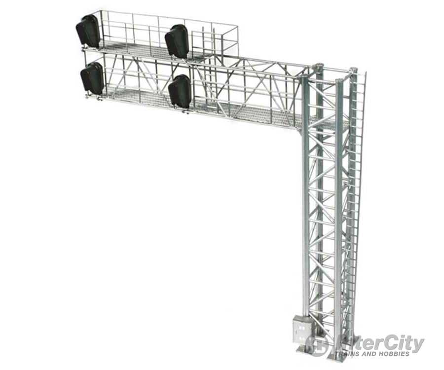 Atlas 70000099 2-Track Modern Cantilever Signal Bridge - All Scales System -- 4 Heads Right-Hand