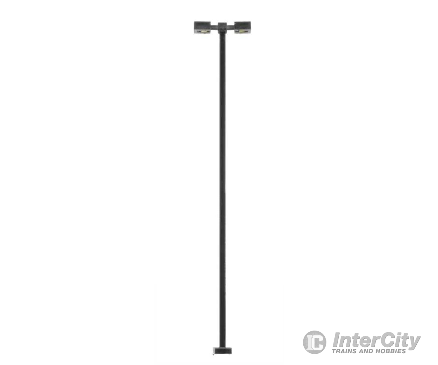 Atlas 70000216 Double-Arm Square Led Light 3-Pack -- Black (Cool White Led) 30 Scale Feet Tall