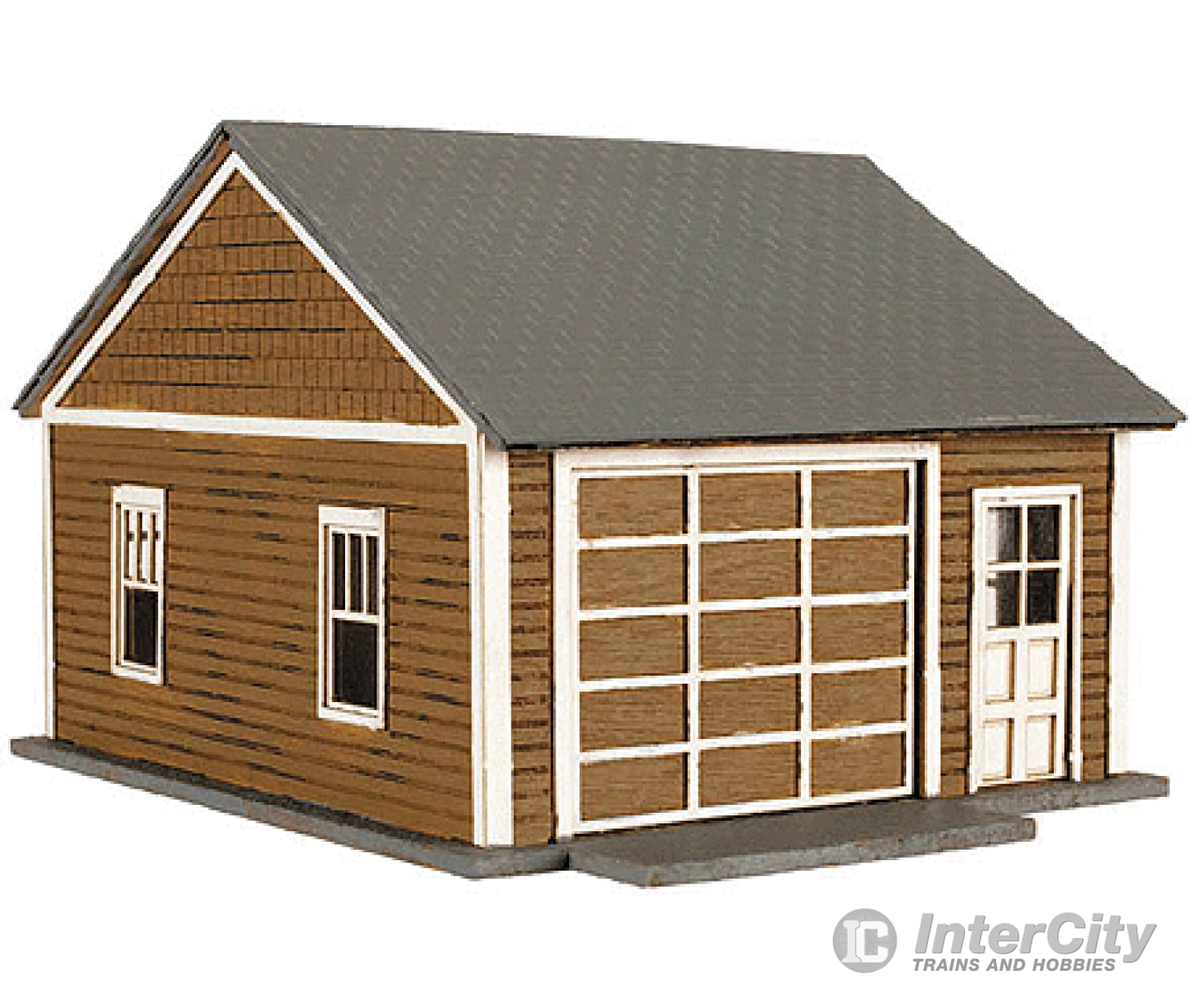 Atlas 735 Kims Classic Garage - Kit (Laser-Cut Wood) -- Pkg(2) Structures