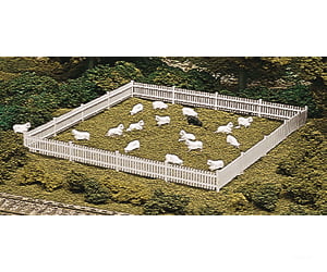 Atlas 776 Picket Fence & Gate - 6’ 18.3M -- White Scenery Details
