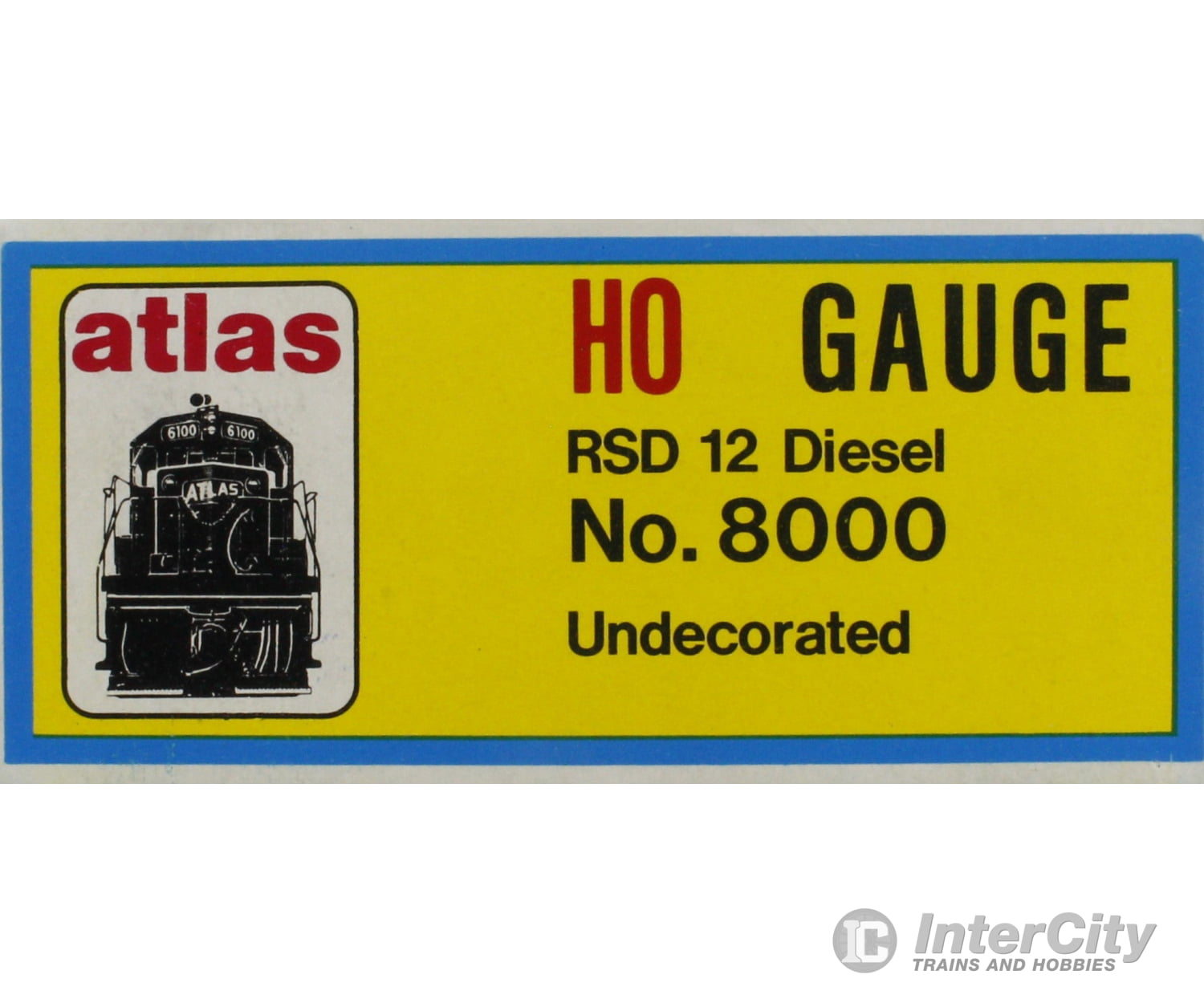 Atlas 8000 Ho Rs 12 Locomotive Undecorated Analog Dc Locomotives