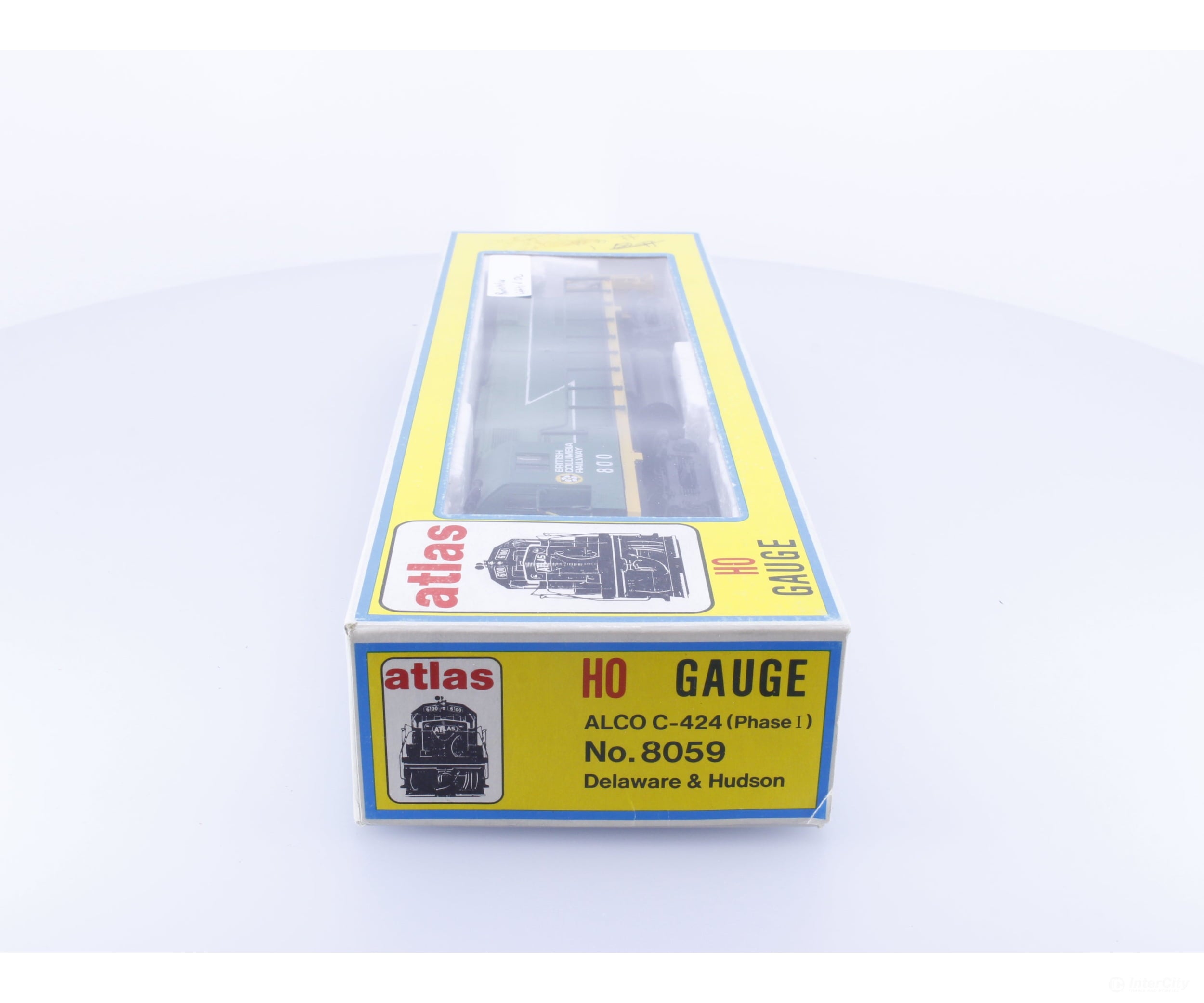 Atlas 8059 HO ALCO C-424 Diesel Locomotive Phase 1 Custom Painted BC Rail (BCOL) 800 Analog DC Locomotives