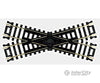 Atlas 839 Snap Track Crossing -- 30 Degrees Nickel-Silver Rail Black Ties & Turnouts